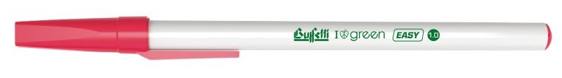 Penna a sfera I love green Eco Easy - tratto medio - colore rosso
