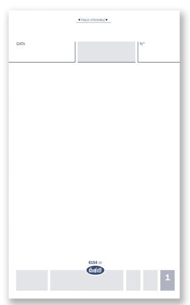 Comande generiche - Blocco 25/25/25 fogli autoricalcante blu - 16,8x10 cm