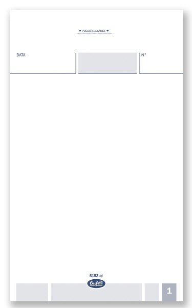 Comande generiche - Blocco 25/25 fogli autoricalcante blu - 16,8x10 cm