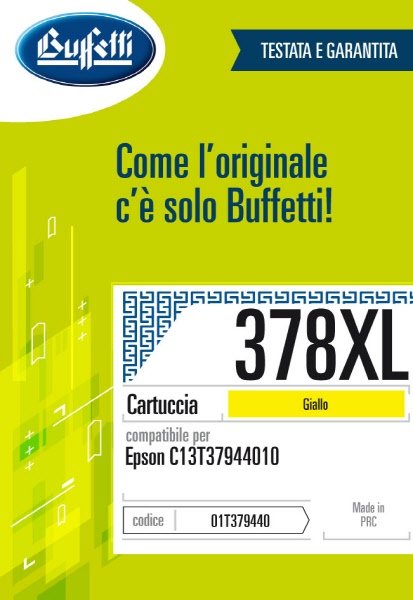 Epson Cartuccia ink jet - Compatibile 378XL T3794 - Giallo - 830 pag