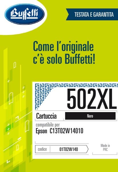 Epson Cartuccia ink jet - Compatibile 502XL T02W1 - Nero - 550 pag
