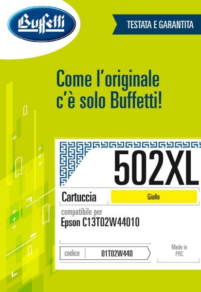 Epson Cartuccia ink jet - Compatibile 502XL T02W4 - Giallo - 470 pag