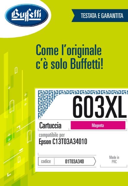 Epson Cartuccia ink jet - Compatibile 603XL T03A3 - Magenta - 350 pag