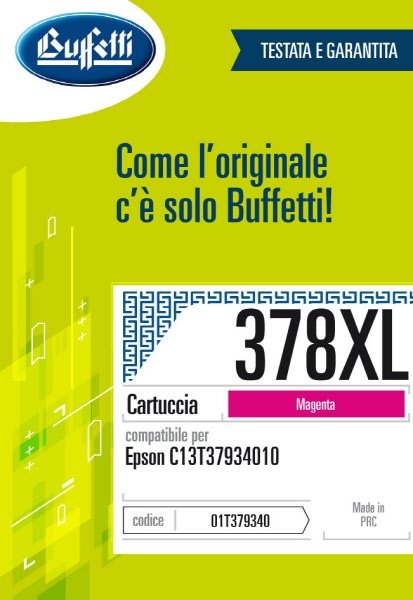 Epson Cartuccia ink jet - Compatibile 378XL T3793 - Magenta - 830 pag