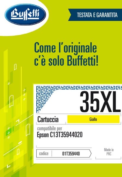 Epson Cartuccia ink jet - Compatibile 35XL T3594 - Giallo - 1.900 pag
