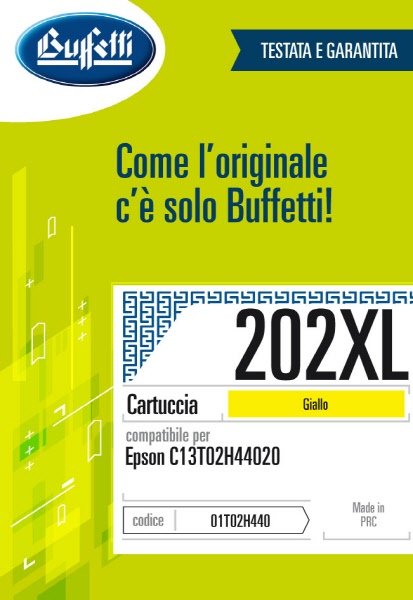 Epson Cartuccia ink jet - Compatibile 202XL T02H4 - Giallo - 650 pag