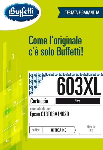 Epson Cartuccia ink jet - Compatibile 603XL T03A1 - Nero - 500 pag