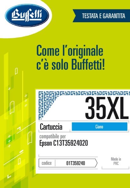 Epson Cartuccia ink jet - Compatibile 35XL T3592 - Ciano - 1.900 pag