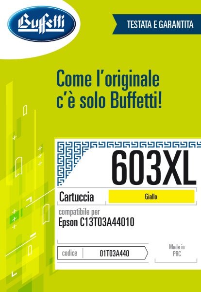 Epson Cartuccia ink jet - Compatibile 603XL T03A4 - Giallo - 350 pag