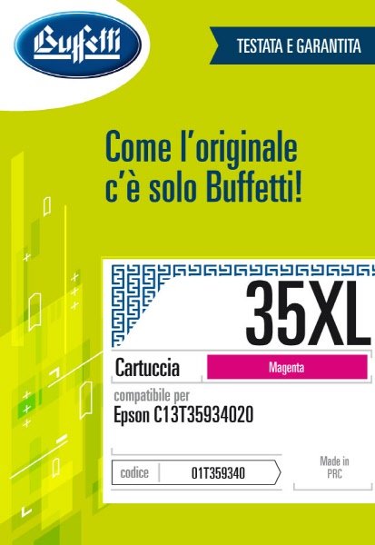Epson Cartuccia ink jet - Compatibile 35XL T3593 - Magenta - 1.900 pag