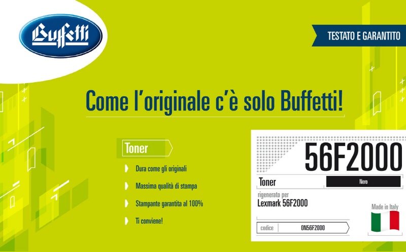 Lexmark Toner - Compatibile Rigenerato 56F2000 56F2000 - Nero - 6.000 pag