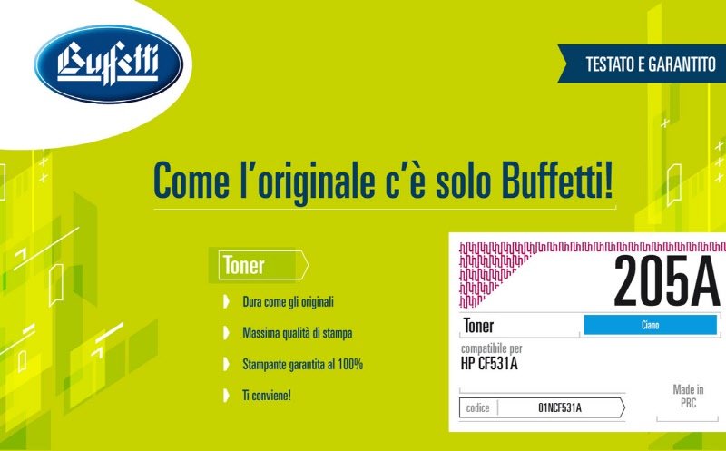 Toner HP - Compatibile 205A CF531A - Ciano - 900 pag