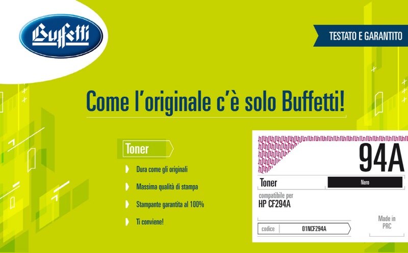 Toner HP - Compatibile 94A CF294A - Nero - 1.200 pag