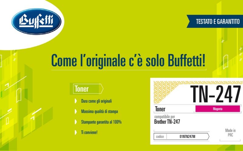 Brother Toner - Compatibile TN-247M - Magenta - 2.300 pag