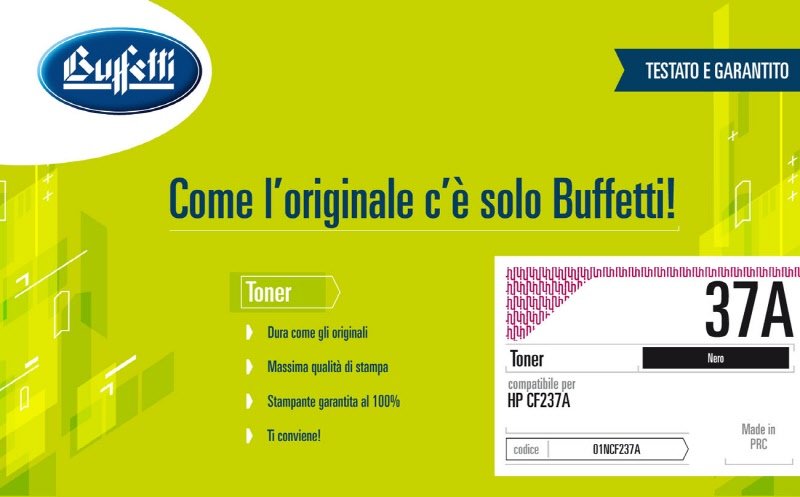 Toner HP - Compatibile 37A CF237A - Nero - 11.000 pag