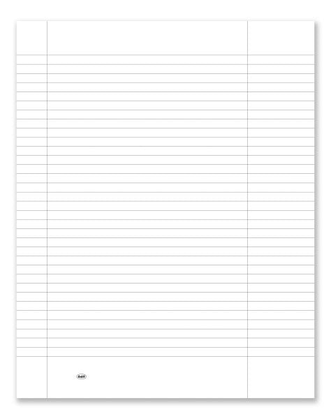 Registro generico a righe uso bollo - 48 pagine - 31x24,5 cm
