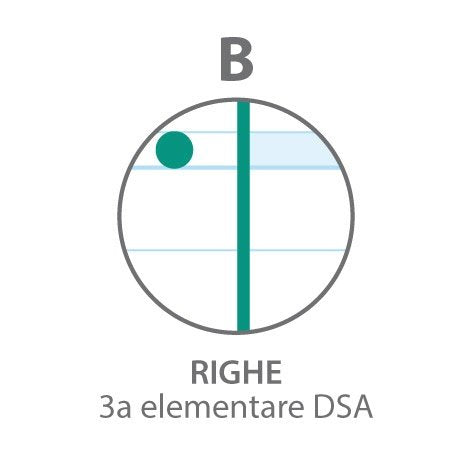 Maxiquaderno Monocromo QI DSA - Rigatura B - Righe 3a elementare DSA - per disgrafia e dislessia