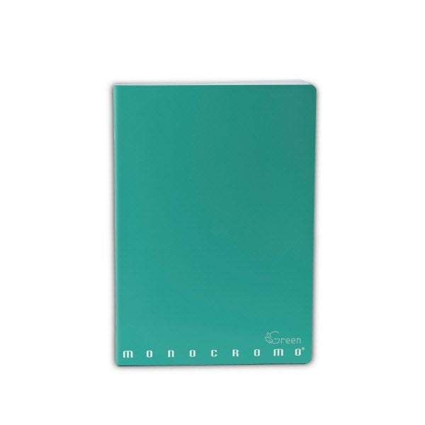 Maxiquaderno Monocromo Green - Rigatura 5M - Quadretto elementari e medie - 80 g - carta riciclata - A4 - copertine assortite