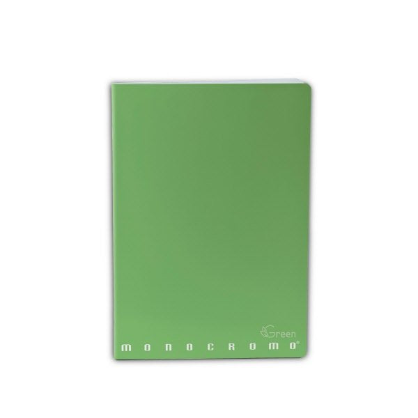 Maxiquaderno Monocromo Green - Rigatura 4M - Quadretto elementari e medie - 80 g - carta riciclata - A4 - copertine assortite