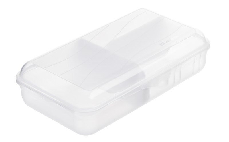 Contenitore con coperchio integrato + 2 divisori - Fun Box 1,7L - bianco