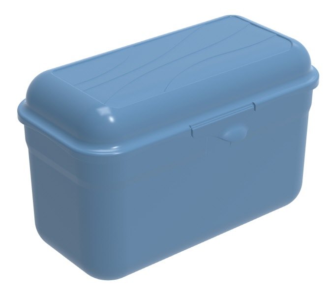 Contenitore con coperchio integrato - Fun Box 1,75L - blu