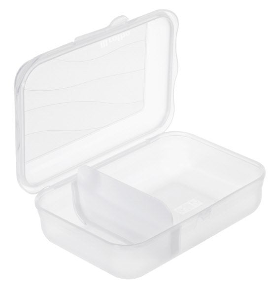 Contenitore con coperchio integrato + divisore - Fun Box 0,90L - bianco