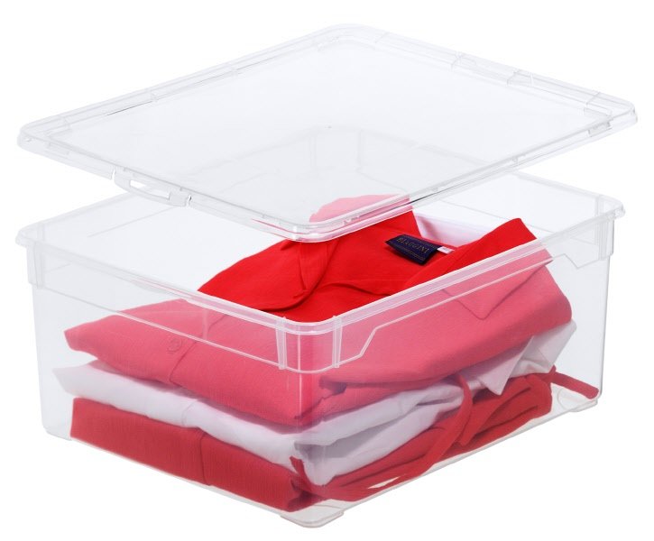 Scatola Clearbox 18L - per pullover - bianco