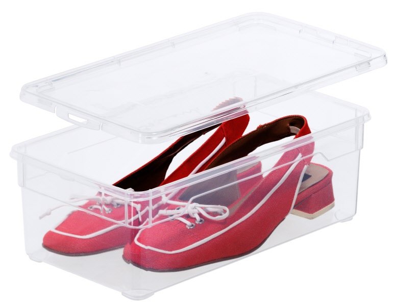 Scatola Clearbox 5L - per scarpe - bianco