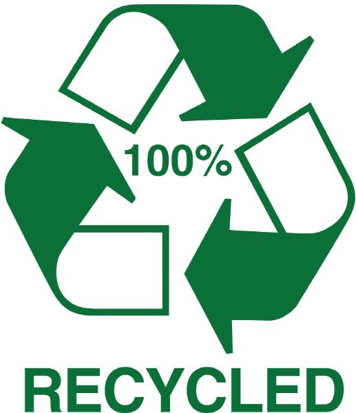 Foglietti adesivi riposizionabili I love green - Box da 4 blocchetti - 75x75 mm - carta riciclata - colori assortiti