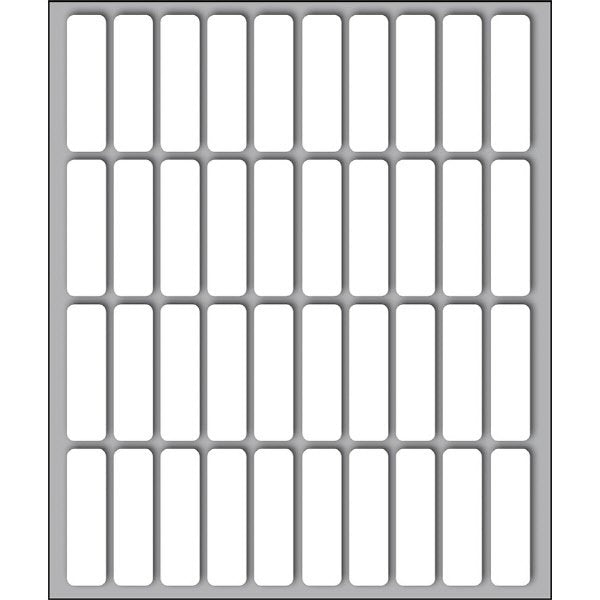 Etichette adesive permanenti multifunzione TAK-TO - 34 x 10 mm - Fogli DIN A5 - 10 etichette