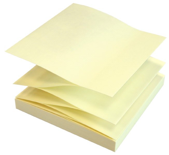 Foglietti adesivi riposizionabili Tak-To a fisarmonica - 75x75 mm - giallo