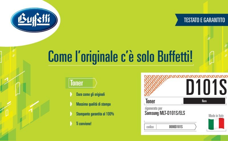 Samsung Toner - Compatibile Rigenerato MLTD101S MLT-D101S/ELS - Nero - 1.500 pag