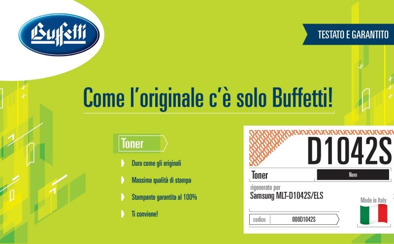 Samsung Toner - Compatibile Rigenerato MLTD1042S MLT-D1042S/ELS - Nero - 1.500 pag