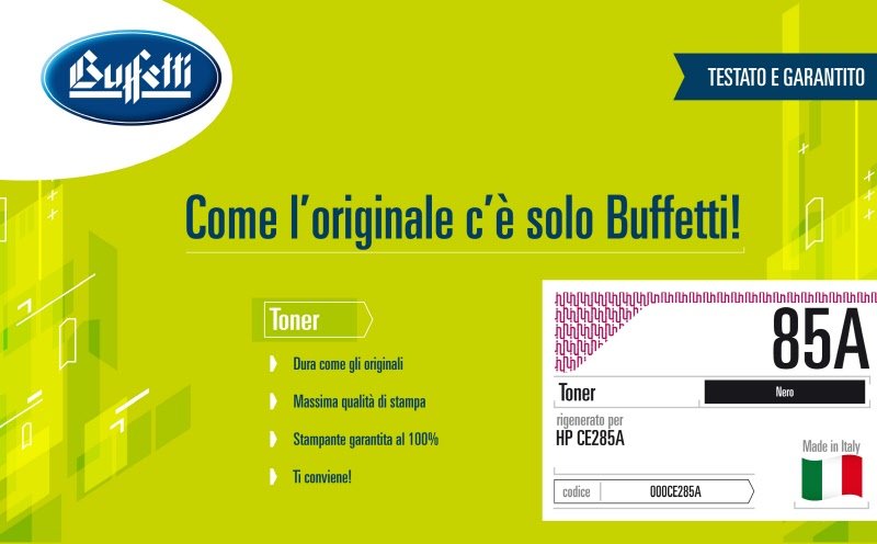 Toner HP - Compatibile Rigenerato 85A CE285A - Nero - 1.600 pag