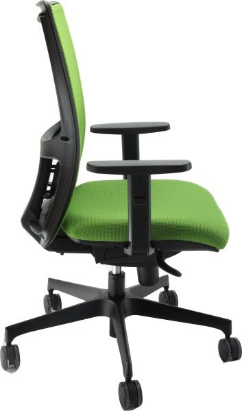 Sedia operativa Air Synchro Plus - braccioli inclusi - tessuto - verde