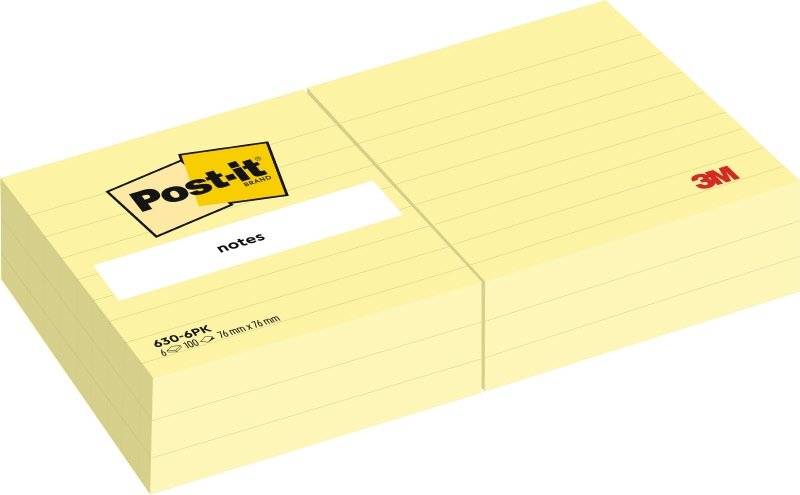 Foglietti Post-it® Note Giallo Canary a righe