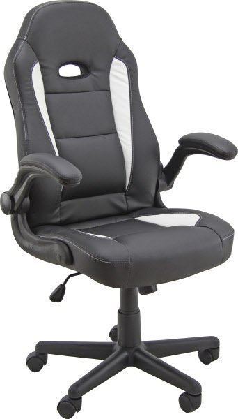 Sedia gaming CH9 - braccioli inclusi - similpelle - nero/bianco