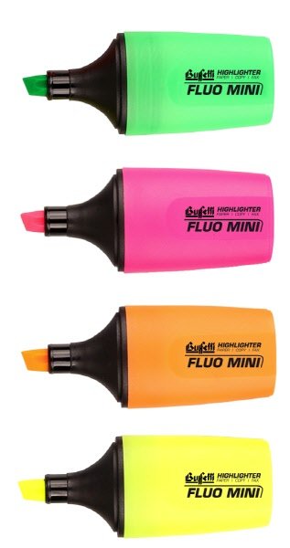Evidenziatori Fluo Mini - colori assortiti