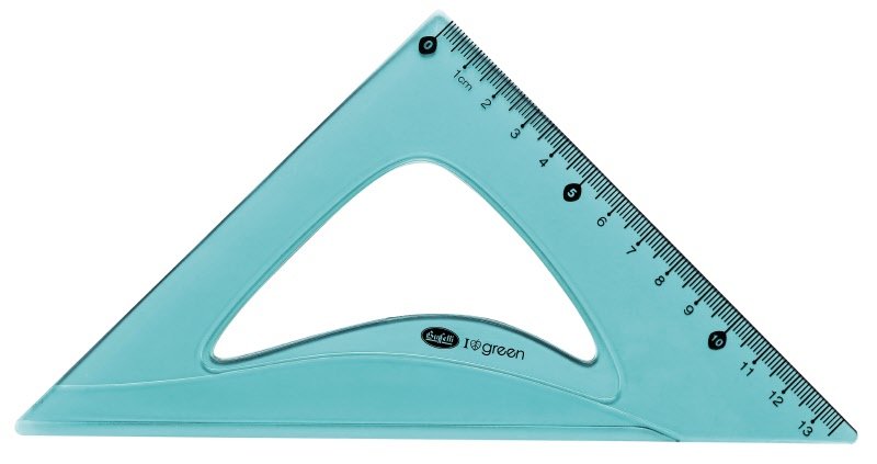 Set da disegno geometrico in plastica riciclata