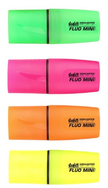 Evidenziatori Fluo Mini - colori assortiti