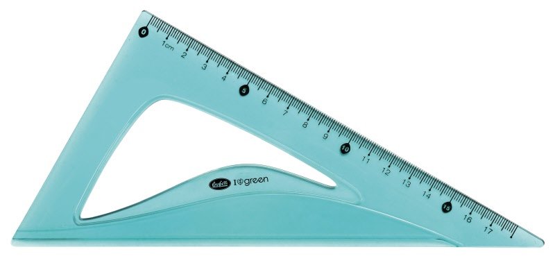 Set da disegno geometrico in plastica riciclata