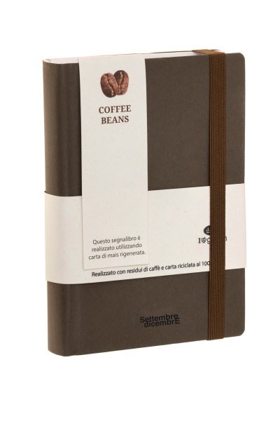 Agenda Accademica 16 mesi settembre-dicembre - tracciato misto giornaliera/settimanale in carta ecologica - interno  fisso -  2025/2026 - 11x16,5 cm - elastico di chiusura - caffè