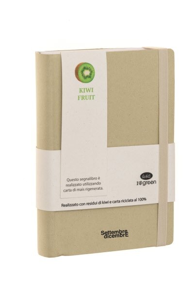 Agenda Accademica 16 mesi settembre-dicembre - tracciato misto giornaliera/settimanale in carta ecologica - interno fisso -  2025/2026 - 11x16,5 cm - elastico di chiusura - kiwi