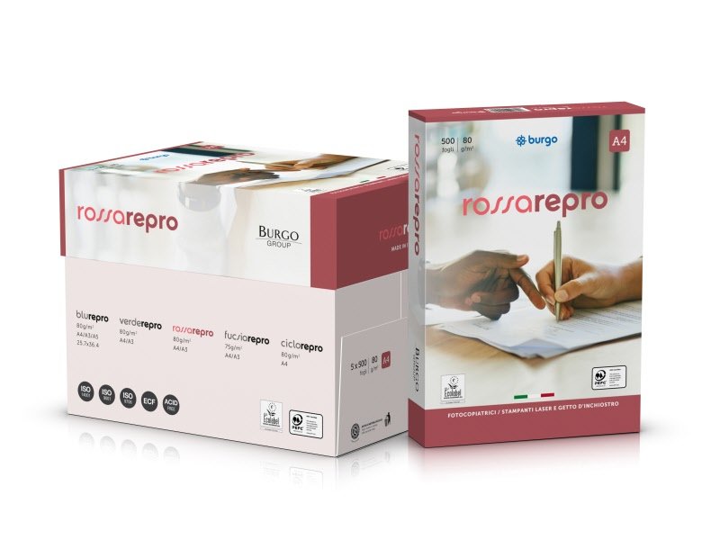 Carta per fotocopie Repro Rossa - f.to A4 - 80 g