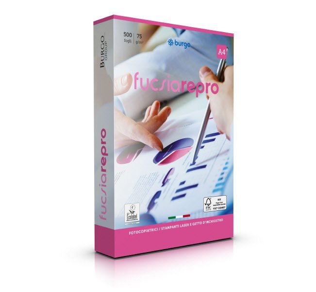 Carta per fotocopie Repro Fucsia - f.to A4 - 75 g
