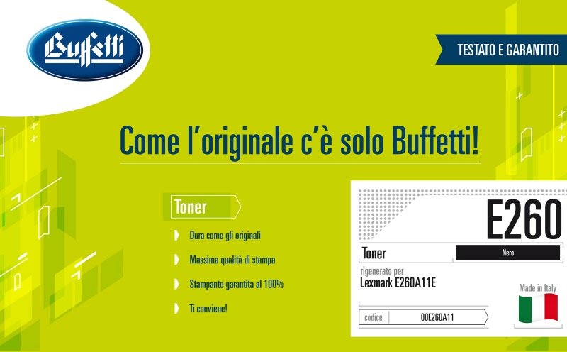 Lexmark Toner - Compatibile Rigenerato E250 0E260A11E - Nero - 3.500 pag