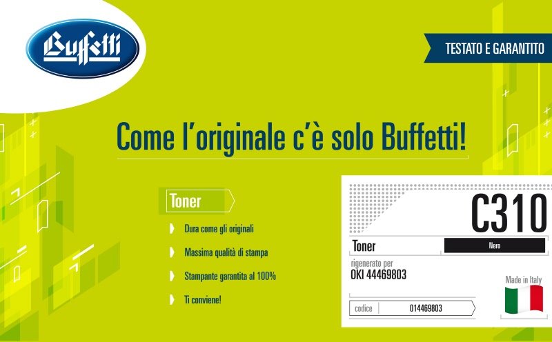 Oki Toner - Compatibile Rigenerato C310 44469803 - Nero - 3.500 pag