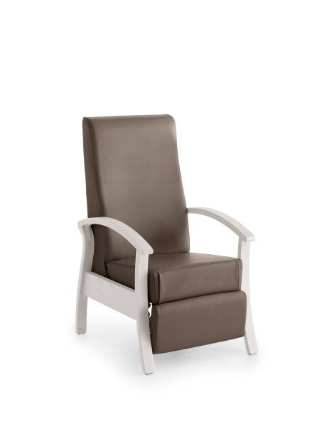 Sedia 08 trasformabile in chaise longue.Silver Age Collection - col. terra
