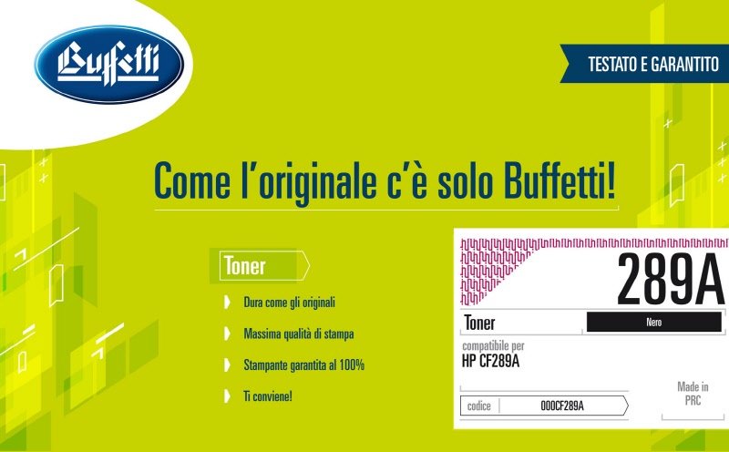Toner HP - Compatibile 289A CF289A - Nero - 5.000 pag