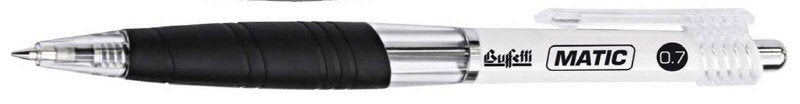 Penna a sfera a scatto Matic - punta fine - colore nero